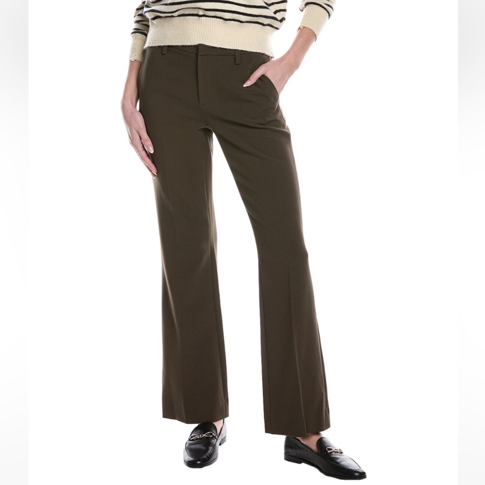 Vince Mid-Rise Tailored Flare Pants, Size 6